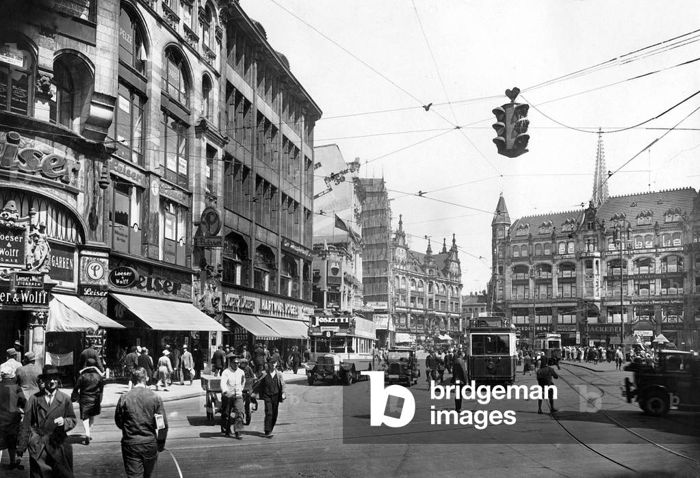 Spittelmarkt in Berlin, 1927 (b/w photo)