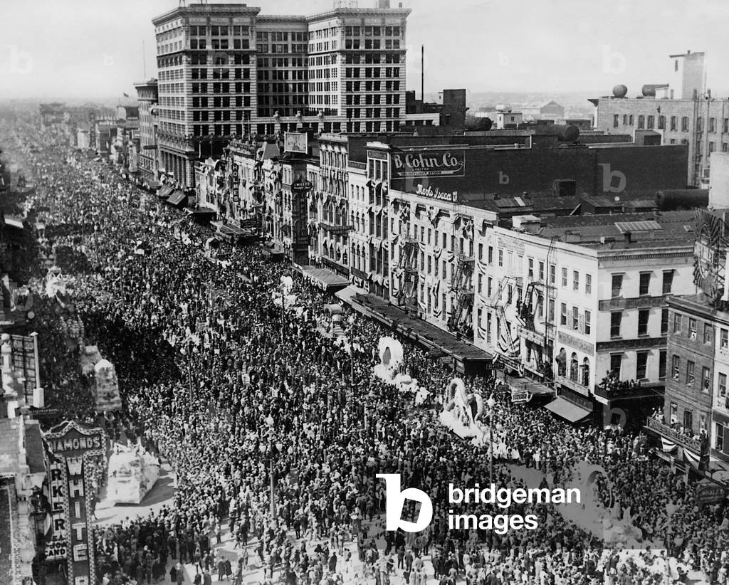 Carnival in New Orleans, 1930 (b/w photo)