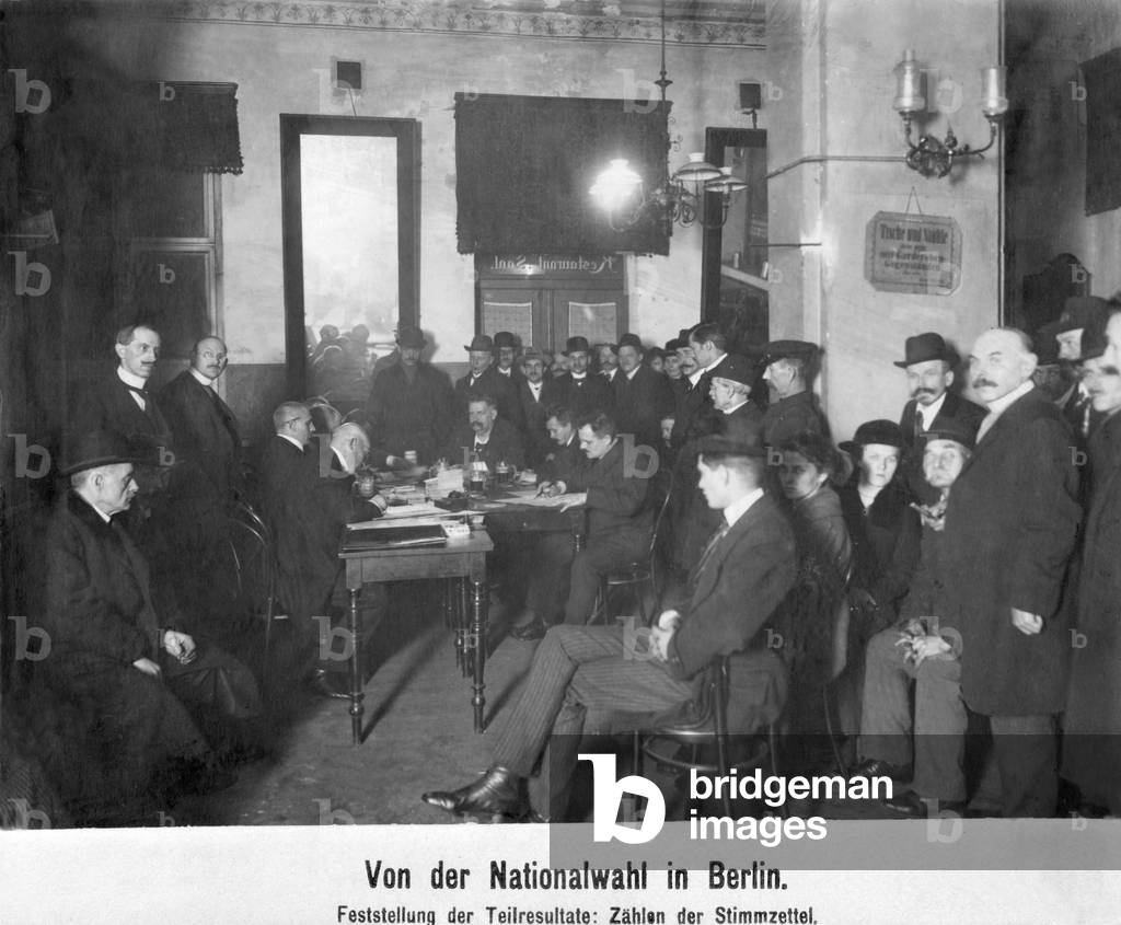 Counting the ballots, 1919