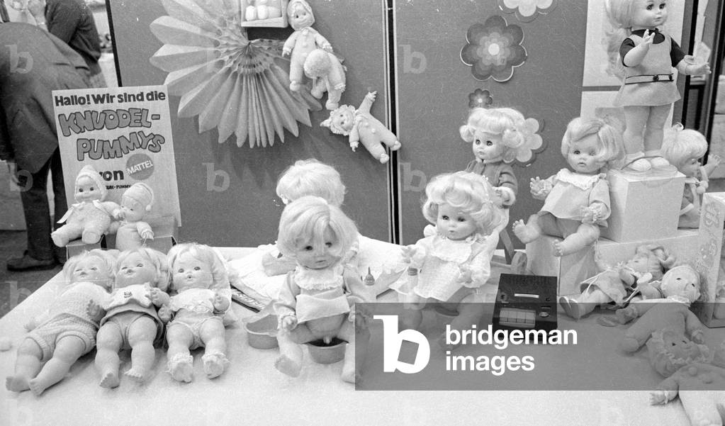The Nuremberg Toy Fair, 1971 (b/w photo)