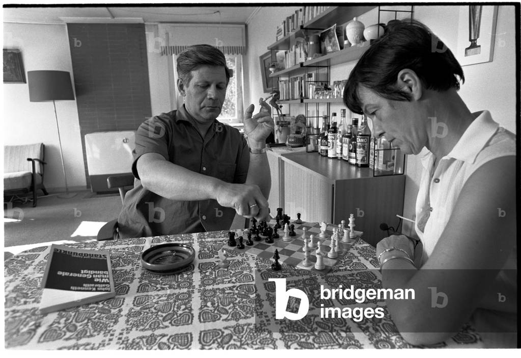 Helmut and Loki Schmidt, 1970 (b/w photo)