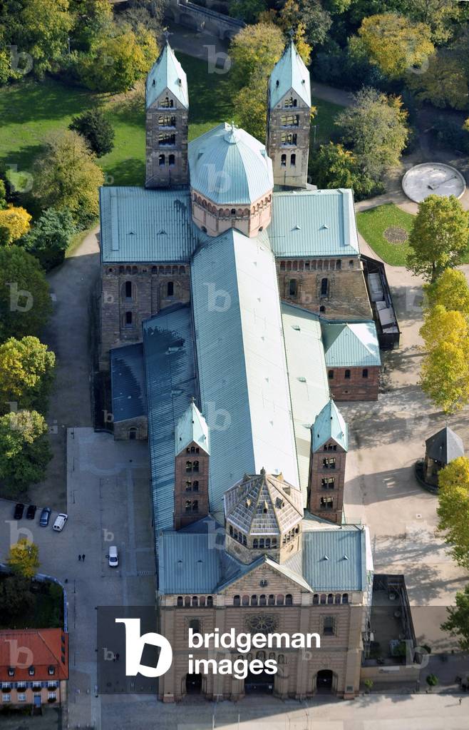 Aerial view of Speyer Cathedral, Germany 2010 (photo)