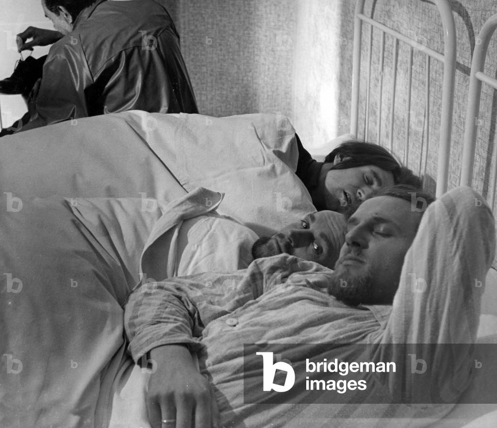 Sleeping men, 1947 (b/w photo)