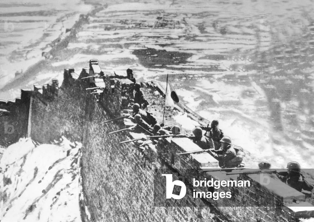 Japanese attack, China, 1933 (b/w photo)