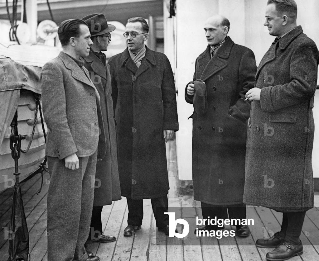 Czech refugees aboard the Baltrover, 1938