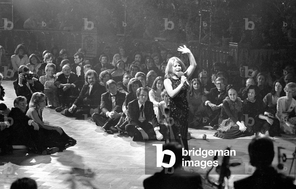 Soiree der Stars in Munich, 1974 (b/w photo)