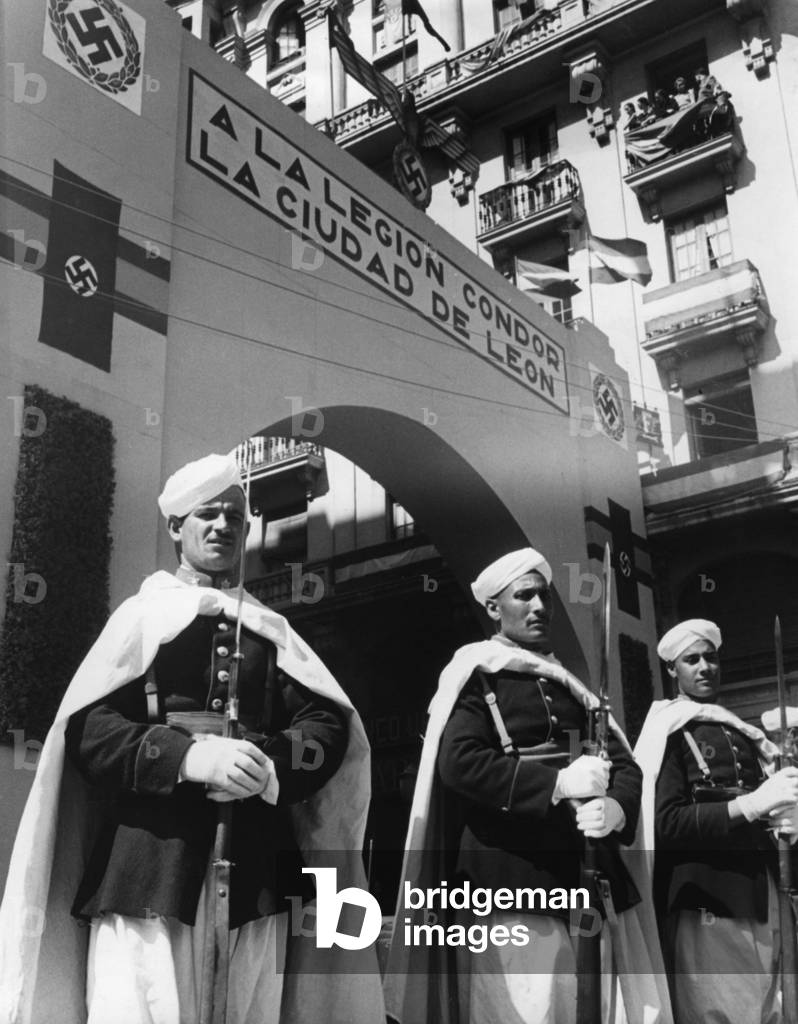 Triumphal arch for the Condor Legion in Leon, Spain, 1939