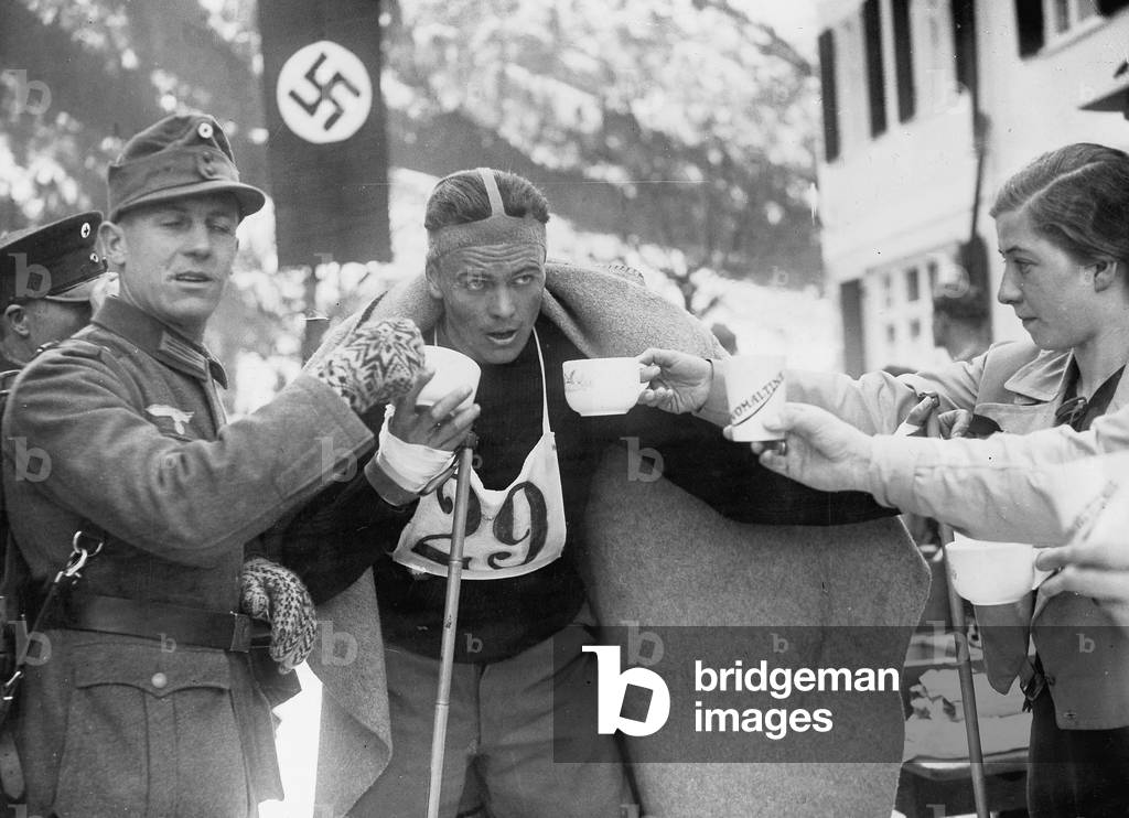 Olympic winter games in Garmisch-Partenkirchen, 1936 (b/w photo)