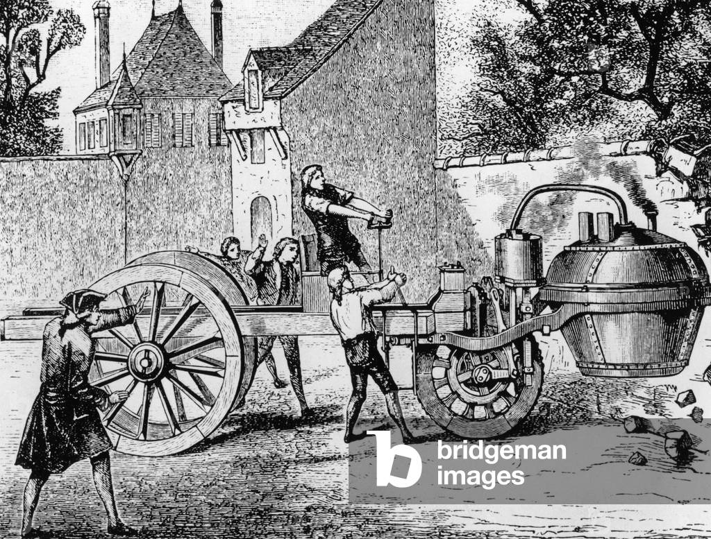 Steam car of Nicholas Cugnot, 1769