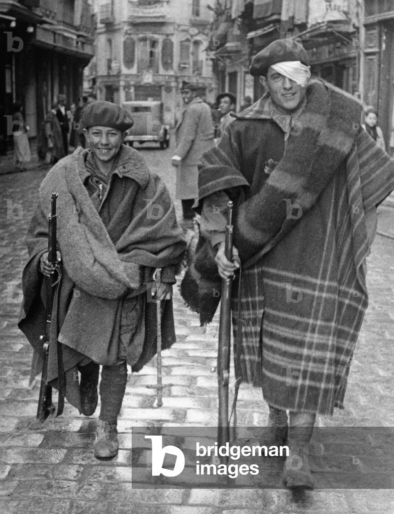 Spanish national fighters in Spain, 1936