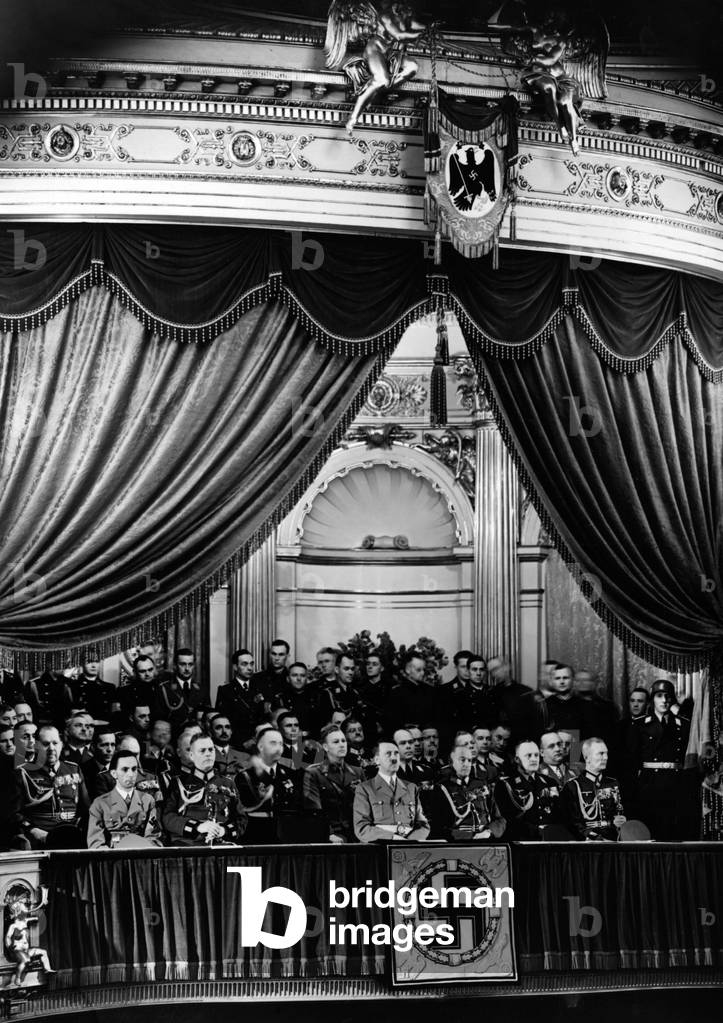 Adolf Hitler at the Opera in Berlin, 1939