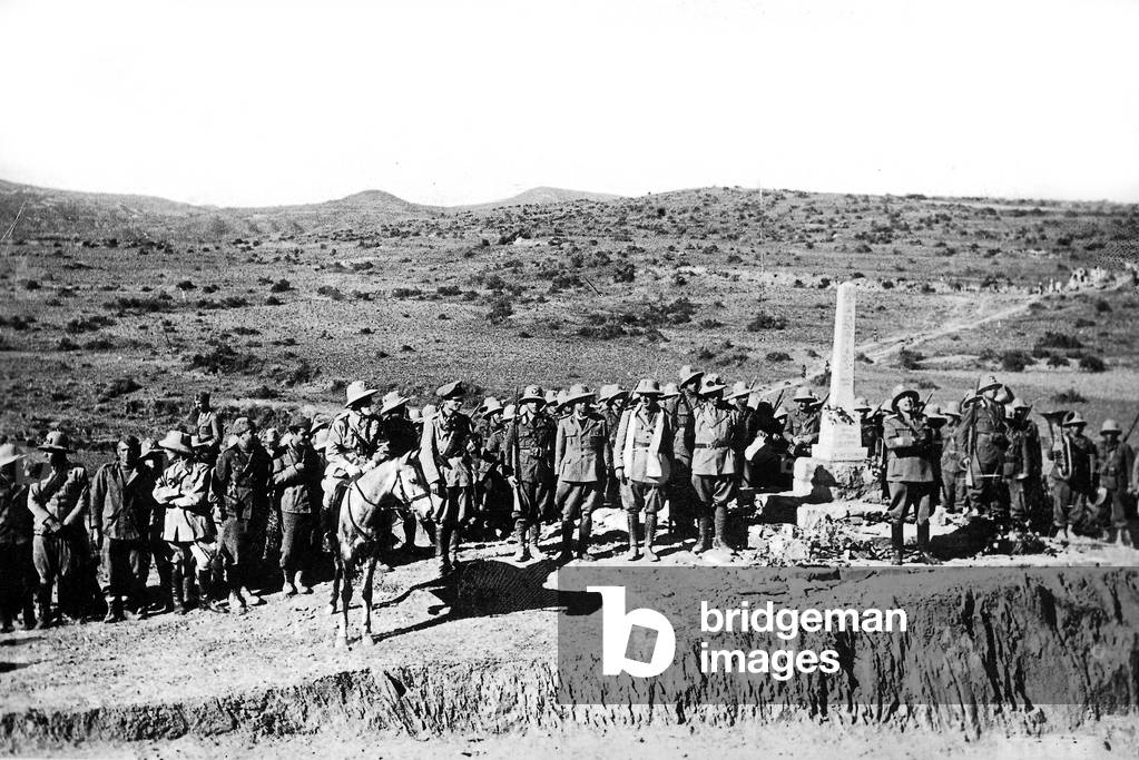 Italy's attack on Ethiopia (b/w photo)