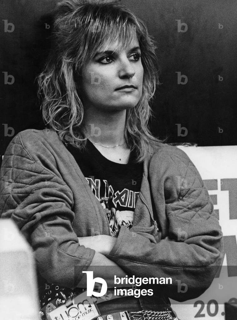 Portrait of a girl, 1970-99 (b/w photo)