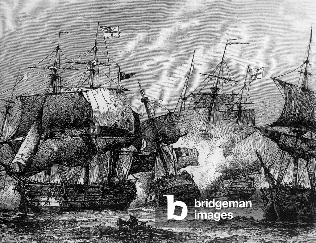 Battle of the Nile (b/w photo)