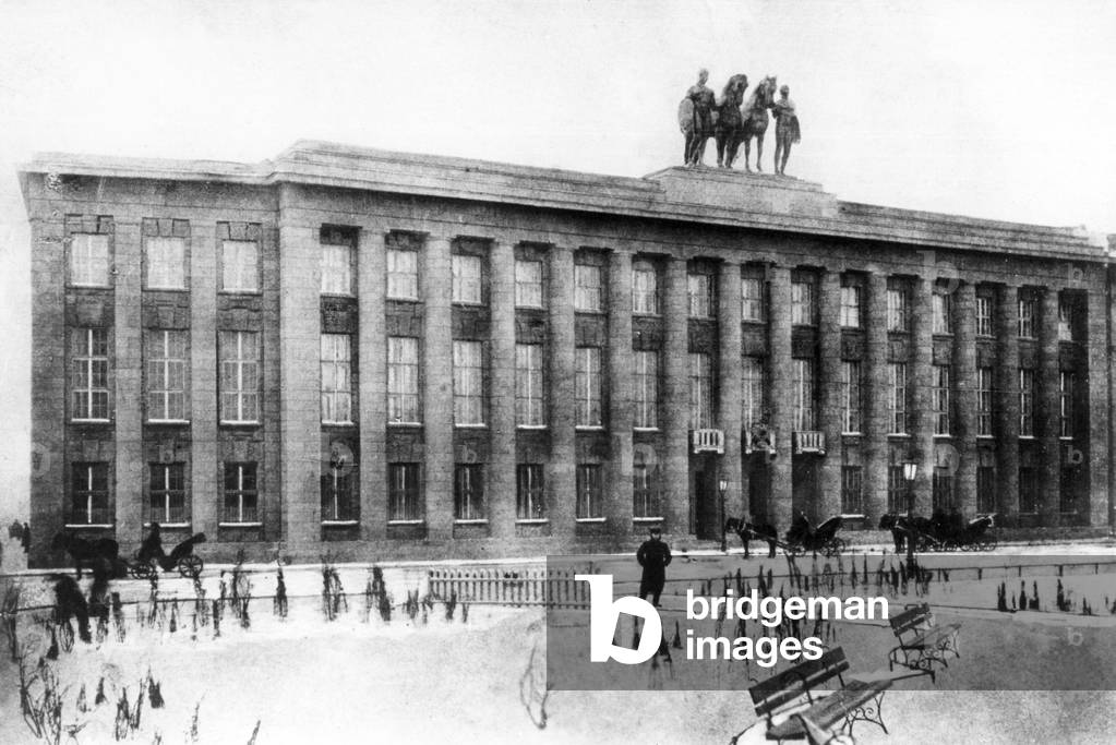 Embassy of Germany, Saint Petersburg, Russia (b/w photo)