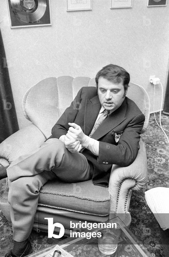 Interview with Hans Rudolf Beierlein, 1970 (b/w photo)