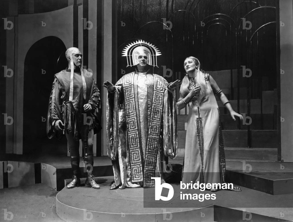 Performance of 'The Magic Flute' at the Berlin Kroll Opera, Germany, 1928 (b/w photo)