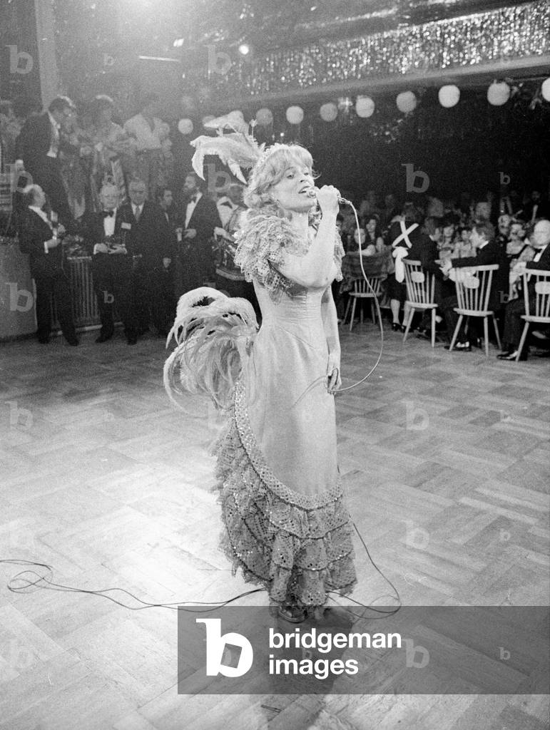 The German Film Ball in Munich, 1974 (b/w photo)