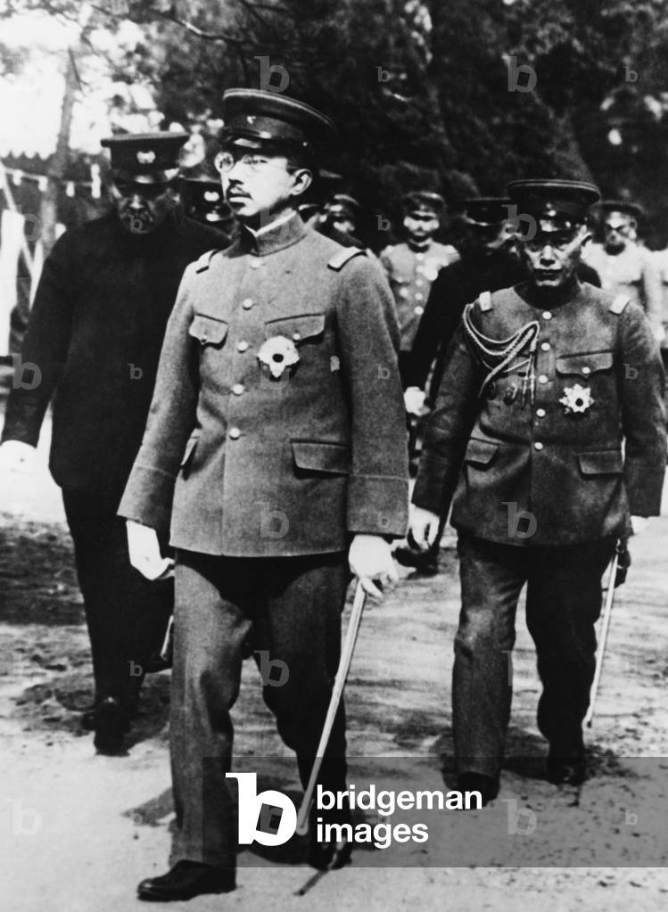 Emperor Hirohito, 1932 (b/w photo)