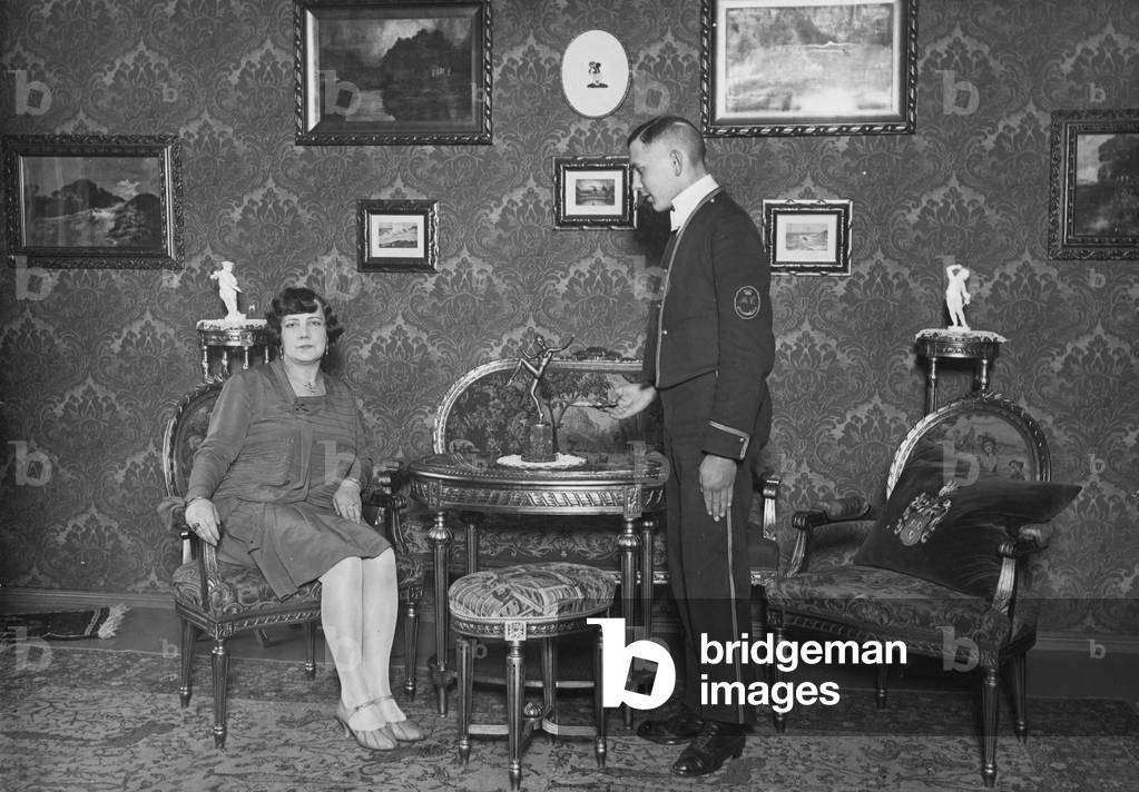 Martha Baroness von Coburg, 1920s (b/w photo)