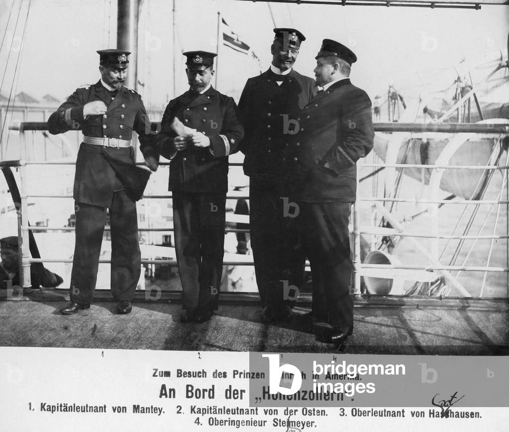 The occupation of the Hohenzollern, 1902 (b/w photo)