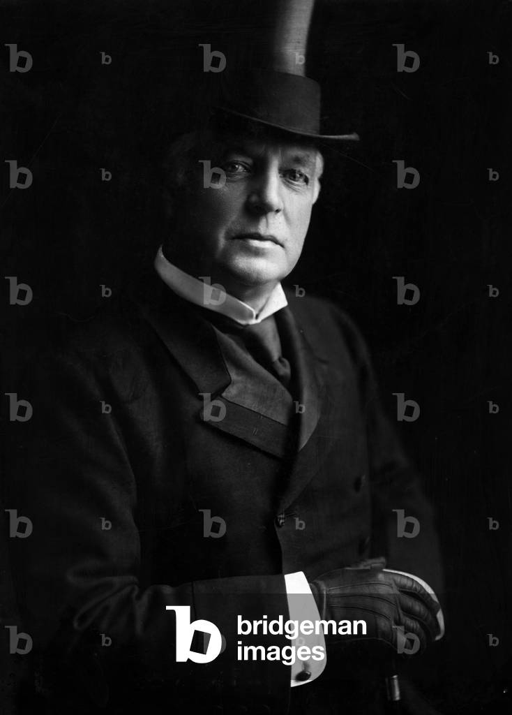 Portrait of a man, 1909 (b/w photo)
