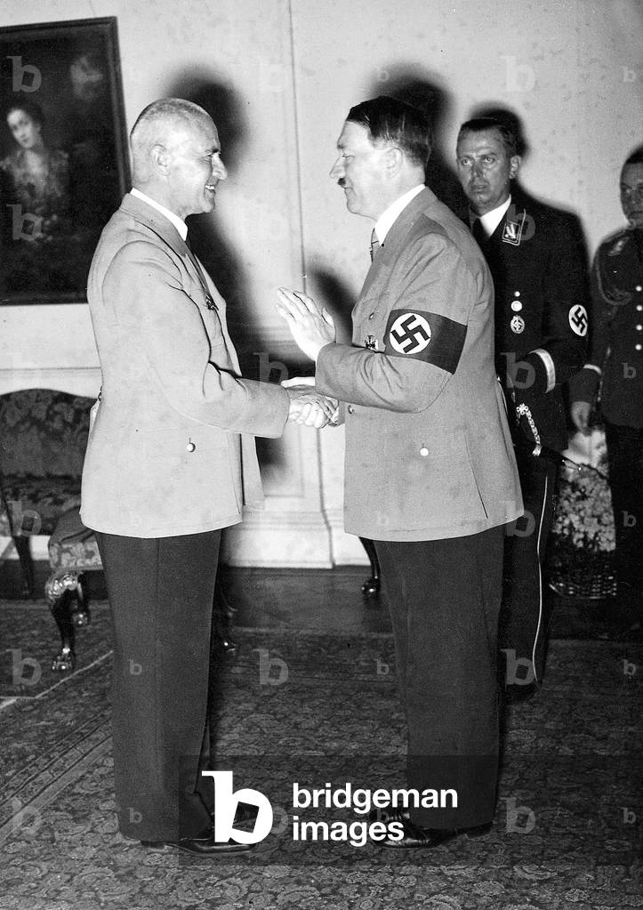 Hitler and Frick (b/w photo)