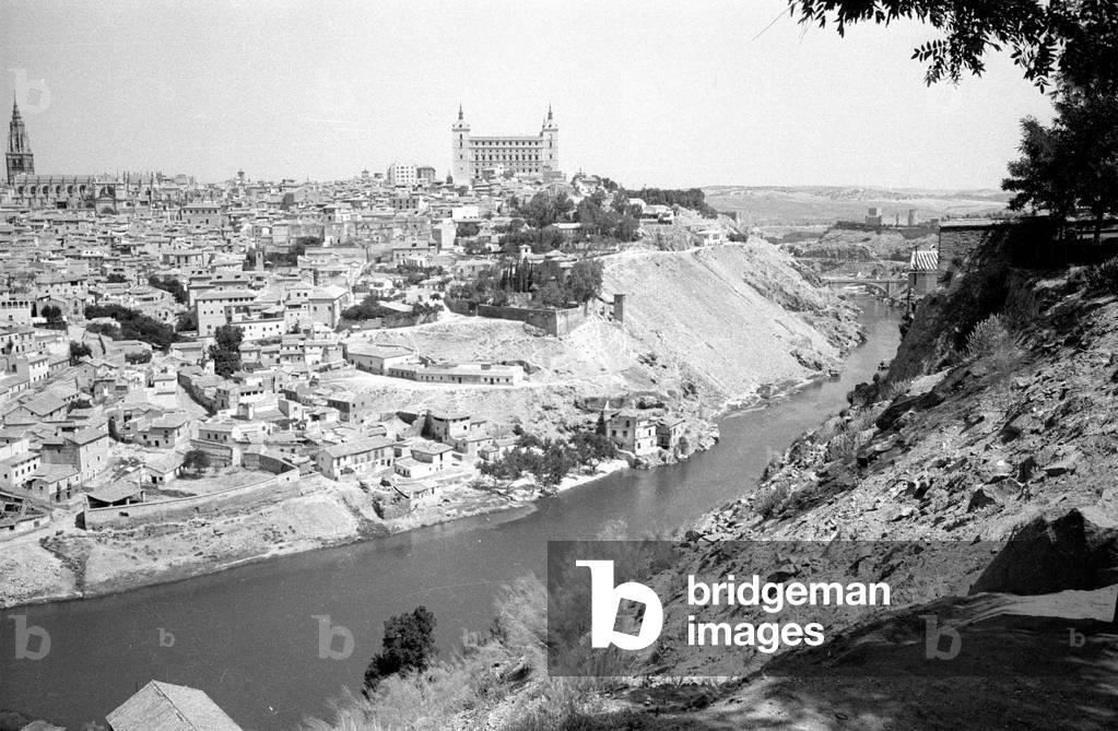 View of Madrid, 1965 (b/w photo)