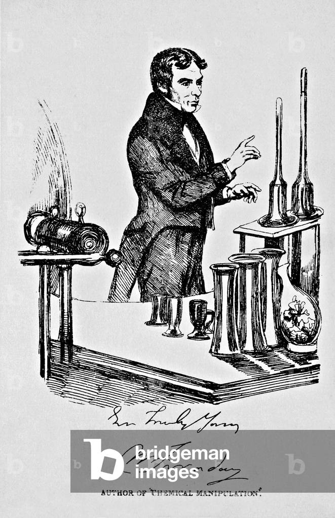 Michael Faraday (b/w photo)
