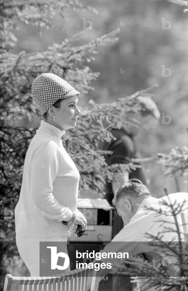 Elizabeth Taylor, 1965 (b/w photo)