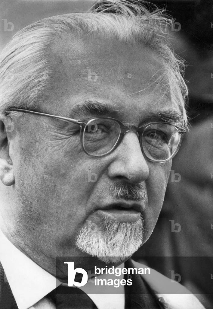 Otto Nuschke, 1956 (b/w photo)