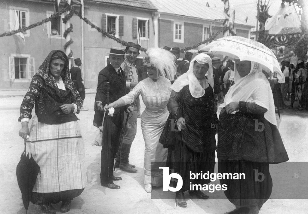 Society in Montenegro (b/w photo)