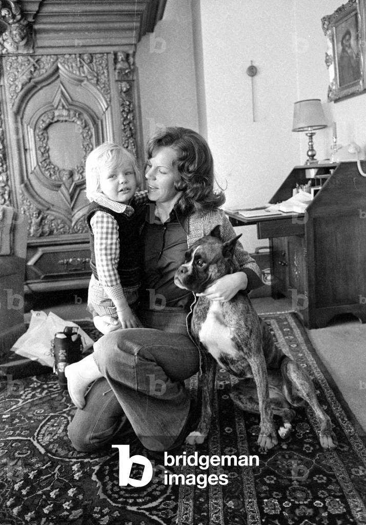 Agnes Maier, 1974 (b/w photo)
