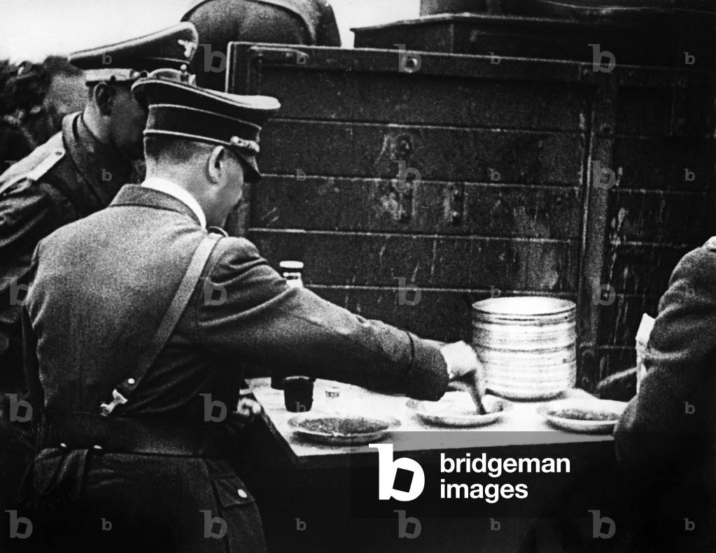 Adolf Hitler in Poland, 1939 (b/w photo)