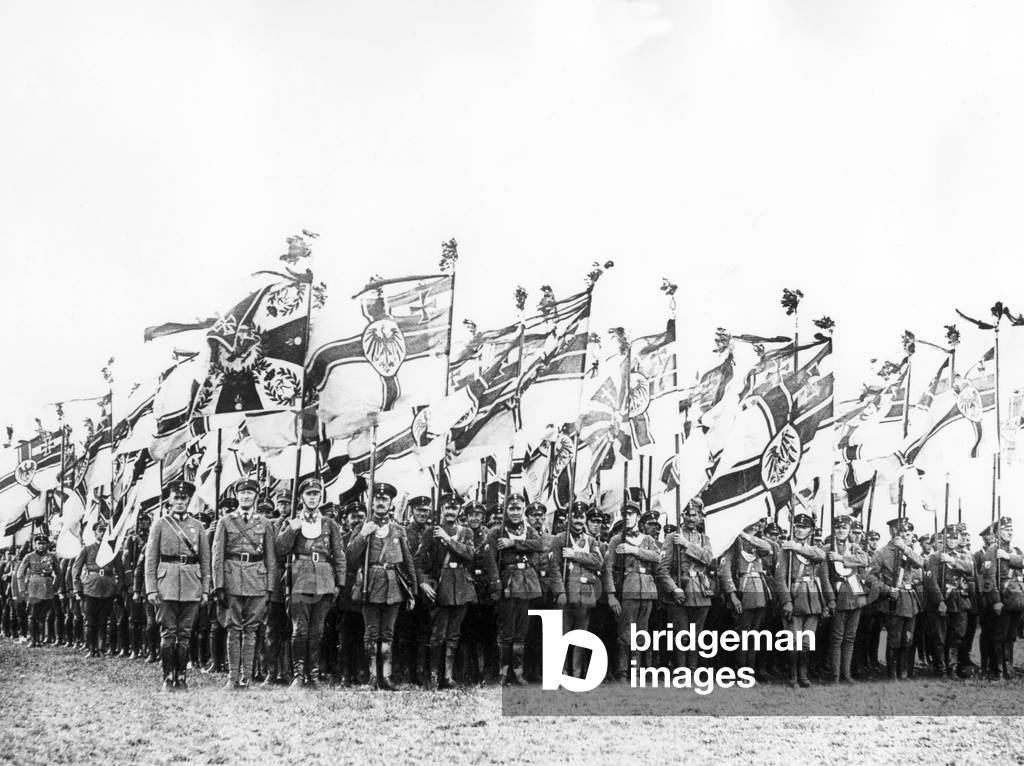 Parade of the veterans' organization 