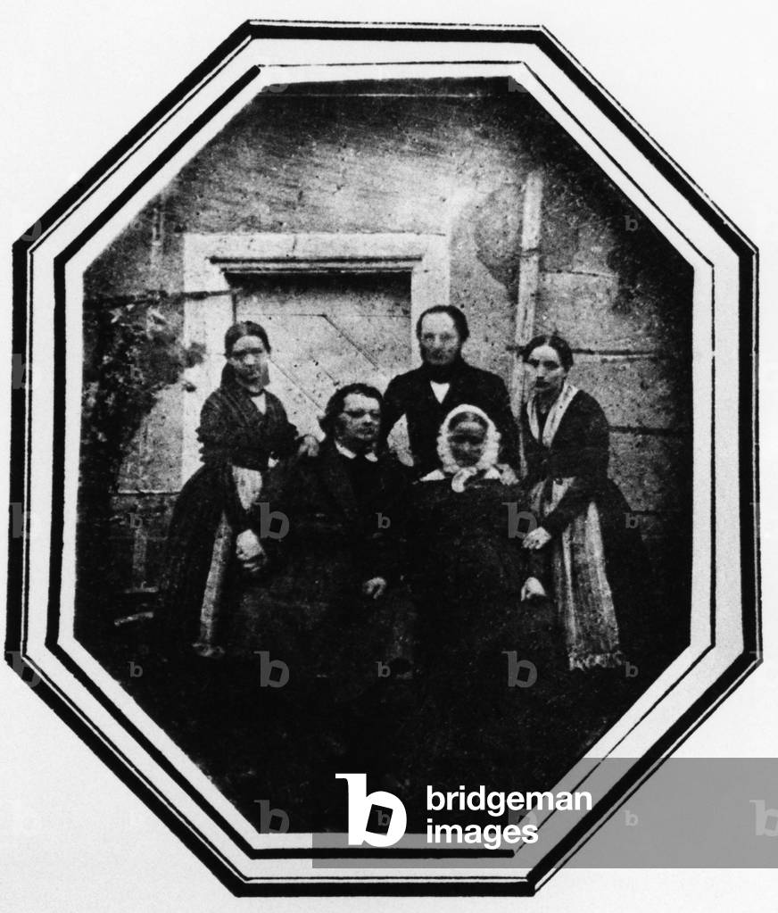 German poet Justinus Kerner with his family, 1841