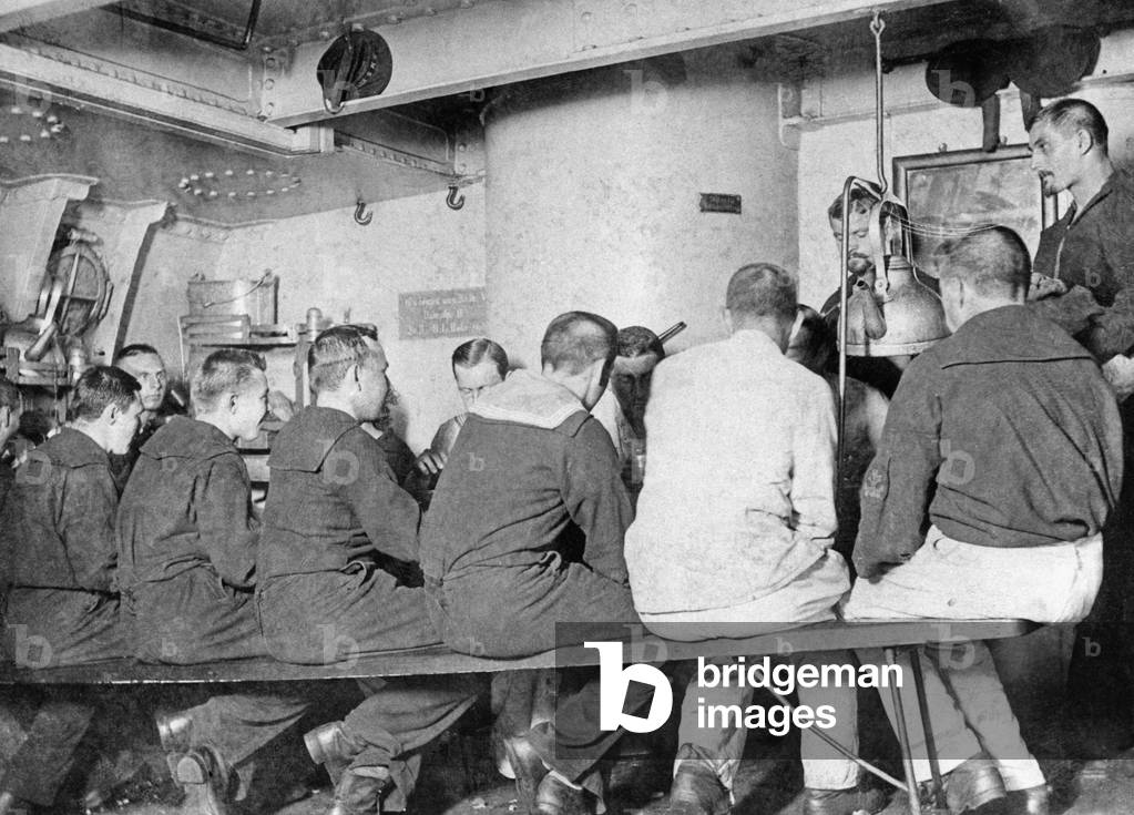 Mess on a warship, 1905