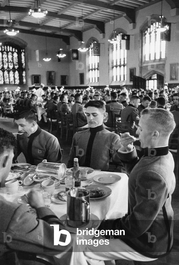 The West Point Military Academy (b/w photo)