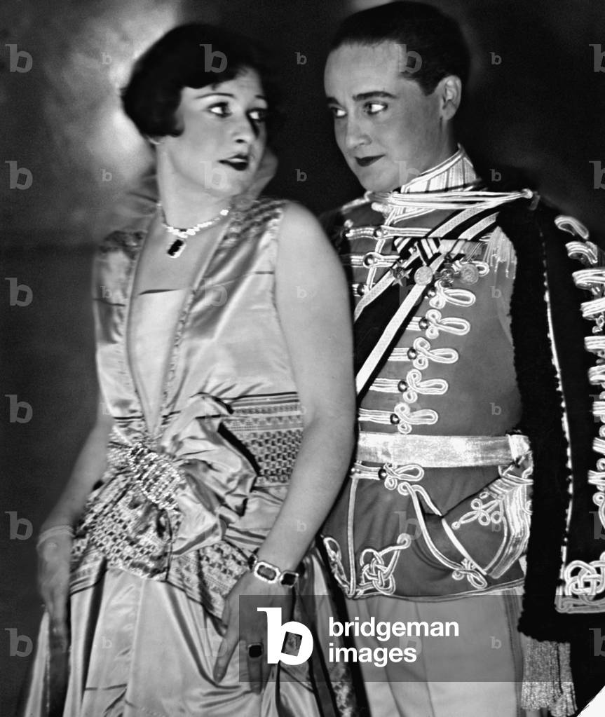 Rita Georg and Clase Hausen in 'The Duchess of Chicago', 1928 (b/w photo)