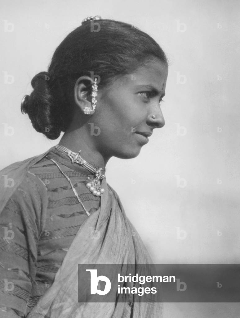 Indian woman, 1935 (b/w photo)