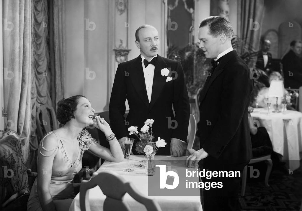 Ellen Frank, Hans von Meyerinck and Hubert Brausewetter in 'A girl of good family', 1935 (b/w photo)