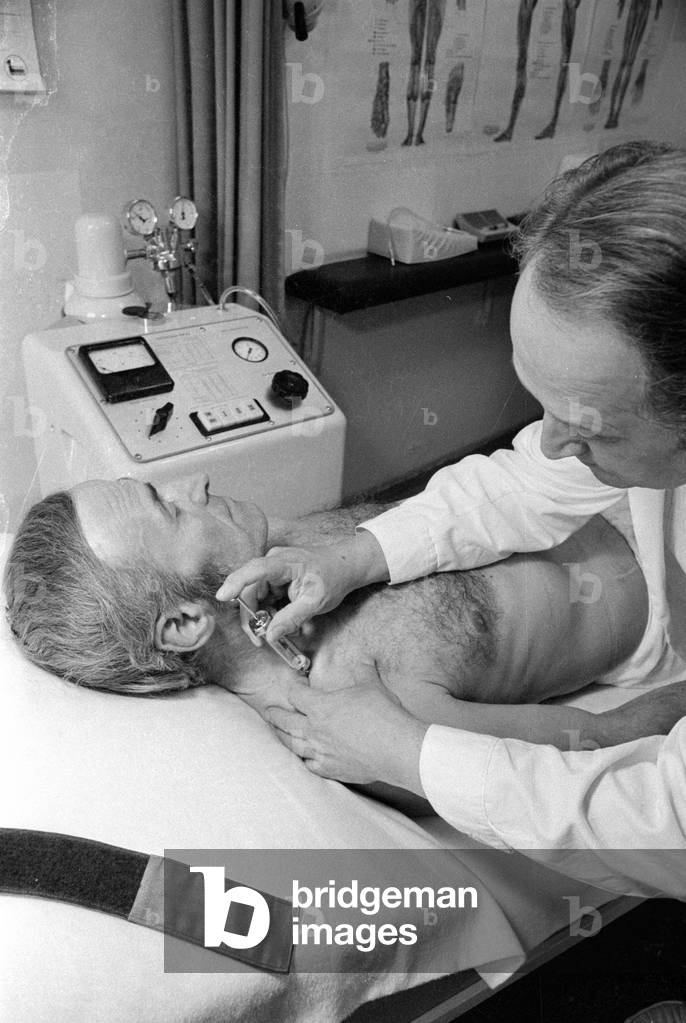 Ozone therapy, 1974 (b/w photo)