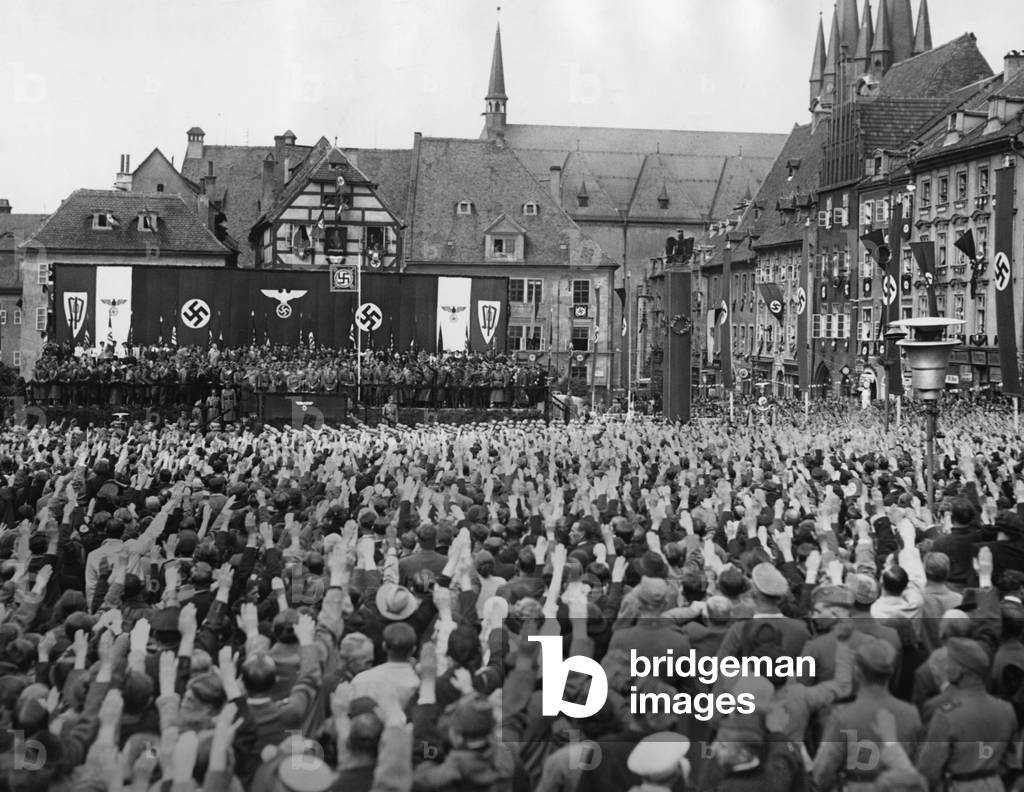 Adolf Hitler in Cheb in the occupied Sudetenland, 1938