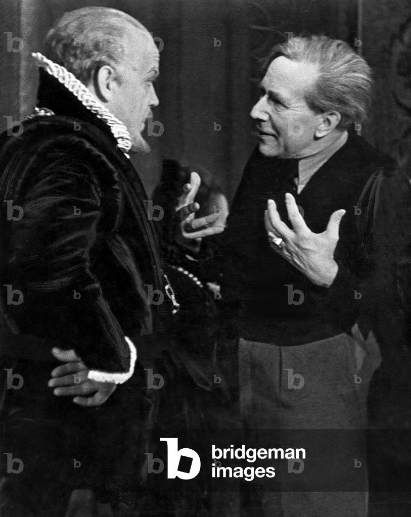 Friedrich Domin and Otto Falckenberg, 1940 (b/w photo)