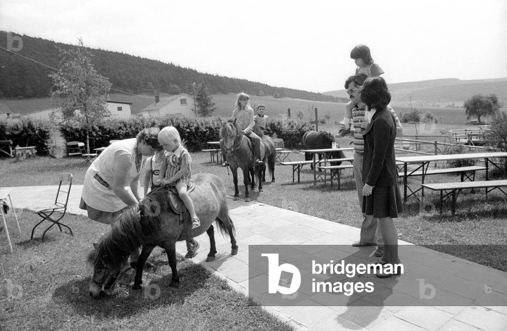 Holiday in the Roehn, 1974 (b/w photo)