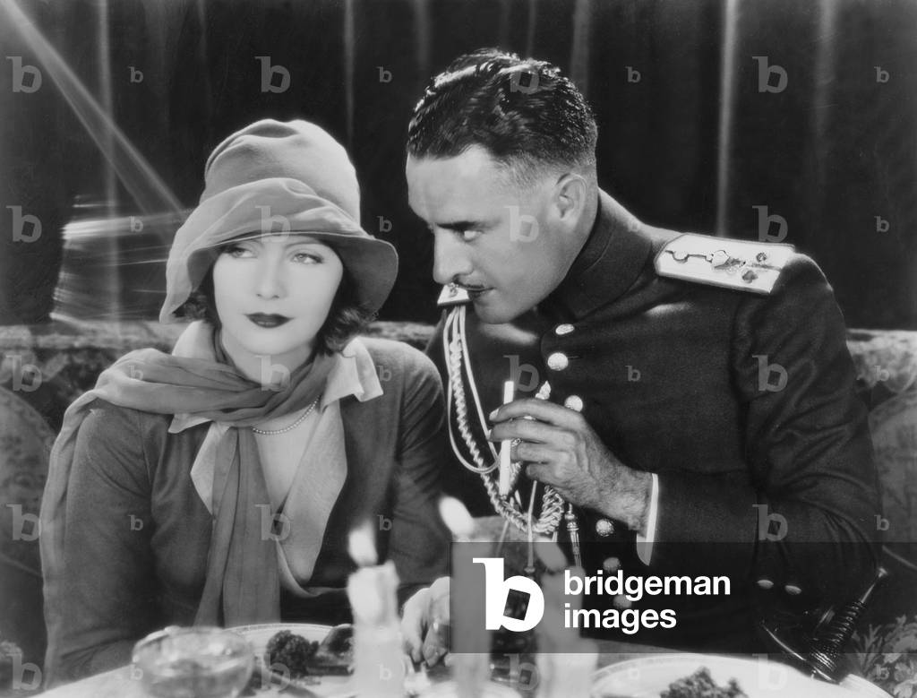 Greta Garbo and John Gilbert, 1927 (b/w photo)