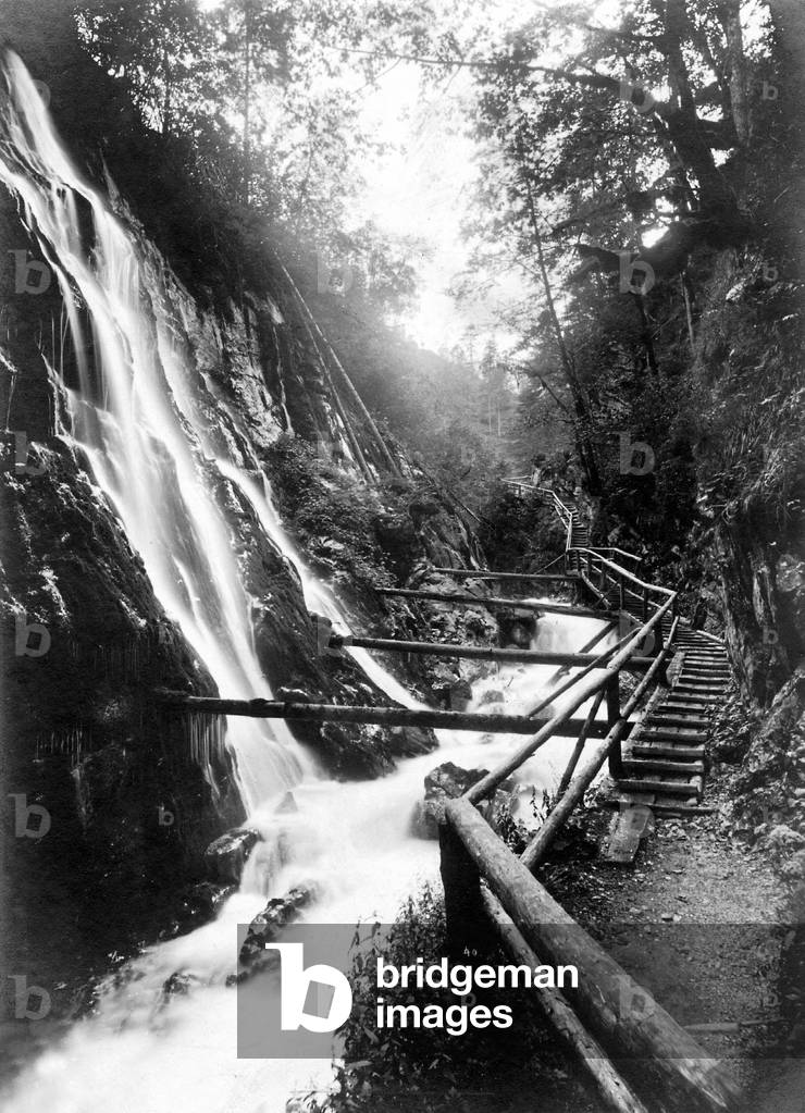 Bavarian highland, 1914 (b/w photo)