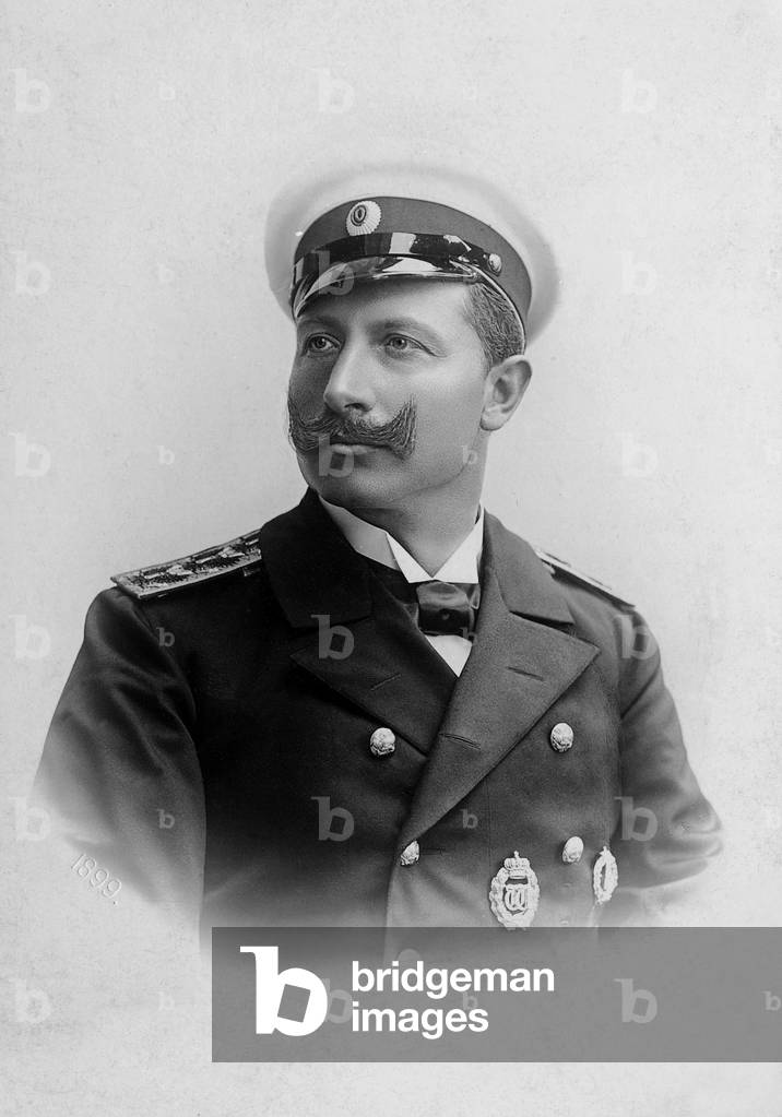 Emperor Wilhelm II., 1899 (b/w photo)