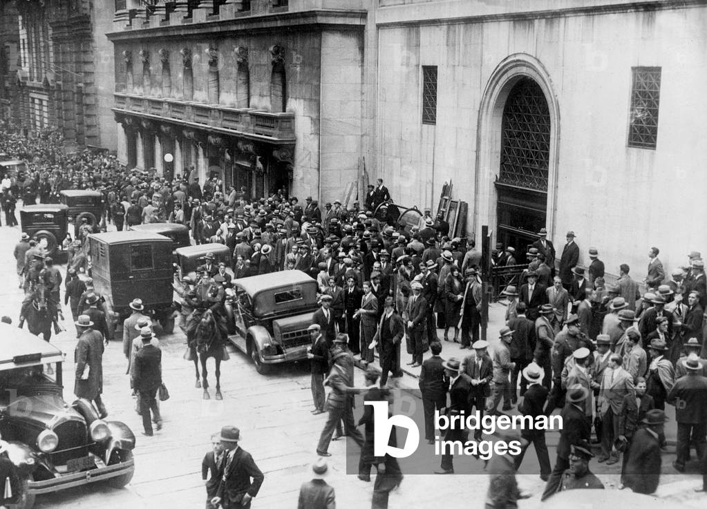 Black Friday in New York, 1929 (b/w photo)