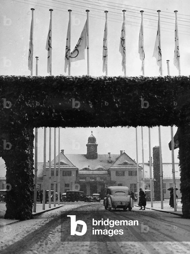 Olympic winter games in Garmisch-Partenkirchen, 1936 (b/w photo)